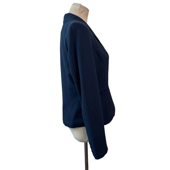 212 Collection navy blue 2 button blazer size 4 - Picture 6 of 10